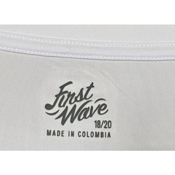 First Wave Shirt by Dillard's Boys Size 18-20 w/Bass Logo 100% Polyester - Picture 3 of 7